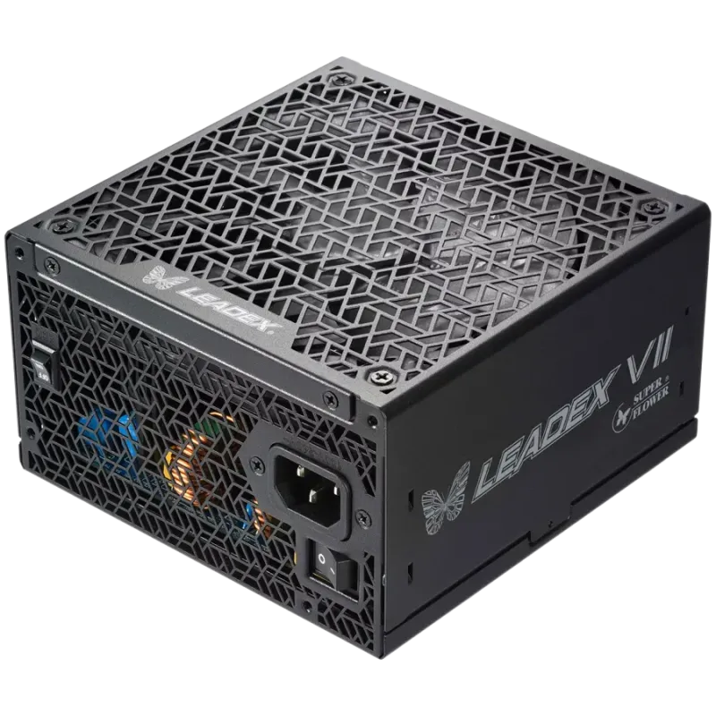 Super Flower Leadex VII Platinum PRO 1000W ATX 3.1, 80 Plus Platinum, Fully Modular, Flat Black Cables, 140mm Fan, 150mmx150mmx8