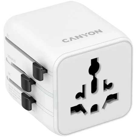 CANYON Travel Adapter OnTour One EU/UK/US/AUS White - 1