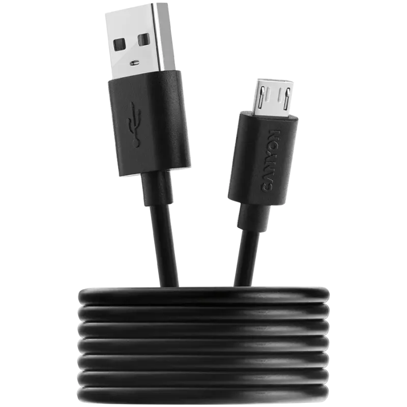 CANYON Micro USB cable, 1M, Black - 1