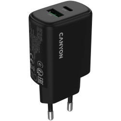 CANYON charger OnCharge 200 20W 1xPD 1xQC EU Black - 1