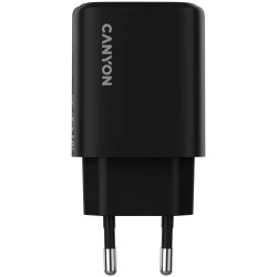 CANYON charger OnCharge 200 20W 1xPD 1xQC EU Black - 2