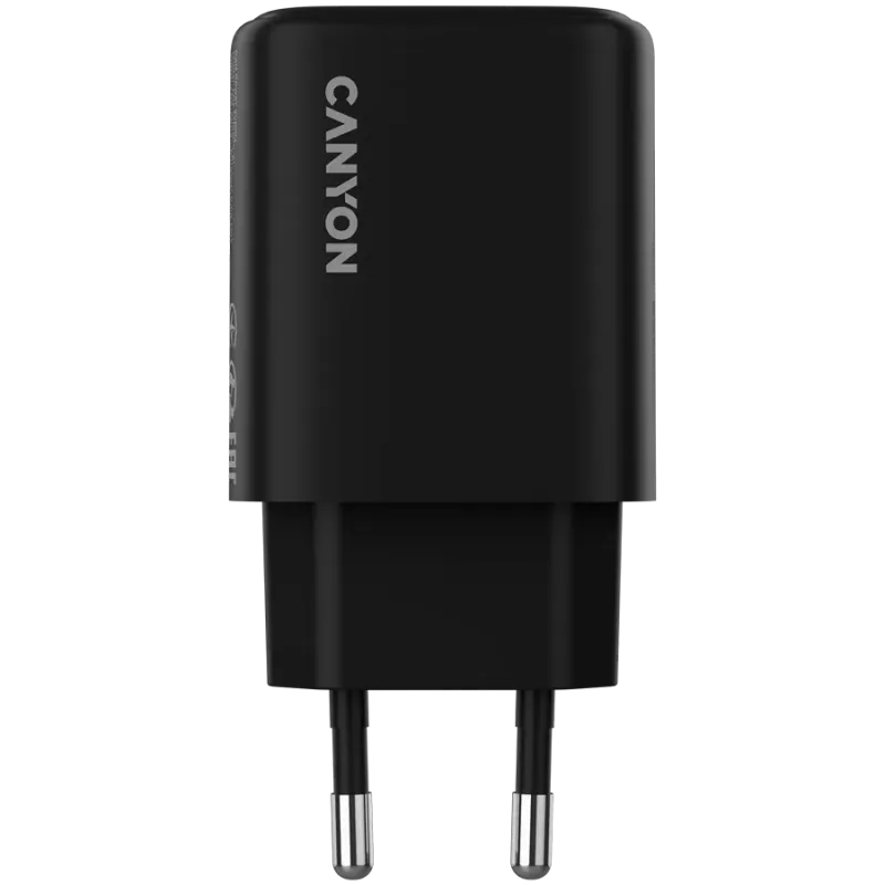 CANYON charger OnCharge 200 20W 1xPD 1xQC EU Black - 1