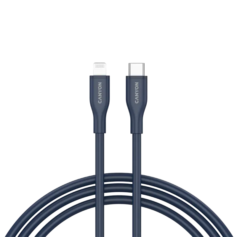 CANYON cable CLNM60 C-L 60W MFI 1m Silicon Blue - 1