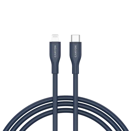 CANYON cable CLNM60 C-L 60W MFI 1m Silicon Blue - 1