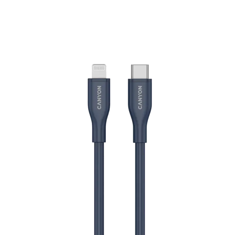CANYON cable CLNM60 C-L 60W MFI 1m Silicon Blue - 1