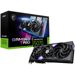 MSI Video Card Nvidia GeForce RTX 5070 12G GAMING TRIO OC, 12GB GDDR7, 192bit, Effective Memory Clock: 28000MHz, Boost: 2610 MHz