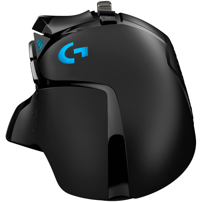 LOGITECH G502 Wired Gaming Mouse - HERO - BLACK - USB - EER2 - 5