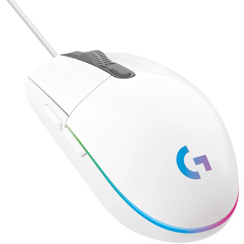 LOGITECH G102 LIGHTSYNC Gaming Mouse - WHITE - EER - 5