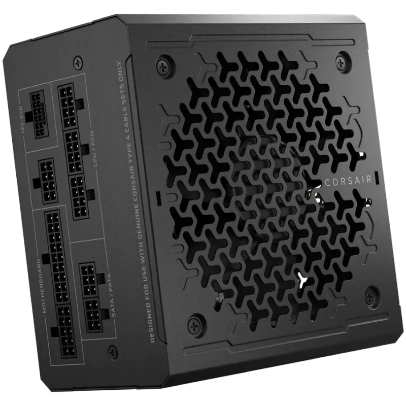 CORSAIR RM1000e, 1000 Watt, ATX 3.1, PCIe 5.1, Cybenetics GOLD Certified, Fully Modular - 1