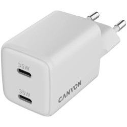 CANYON charger CU35CC GaN 35W 2xPD EU White - 3