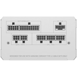 CORSAIR RM750e White, 750 Watt, Cybenetics Gold Certified, Fully Modular - 3