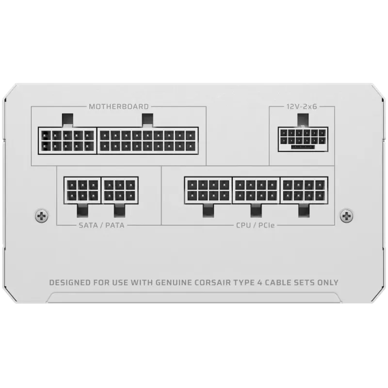 CORSAIR RM750e White, 750 Watt, Cybenetics Gold Certified, Fully Modular - 1