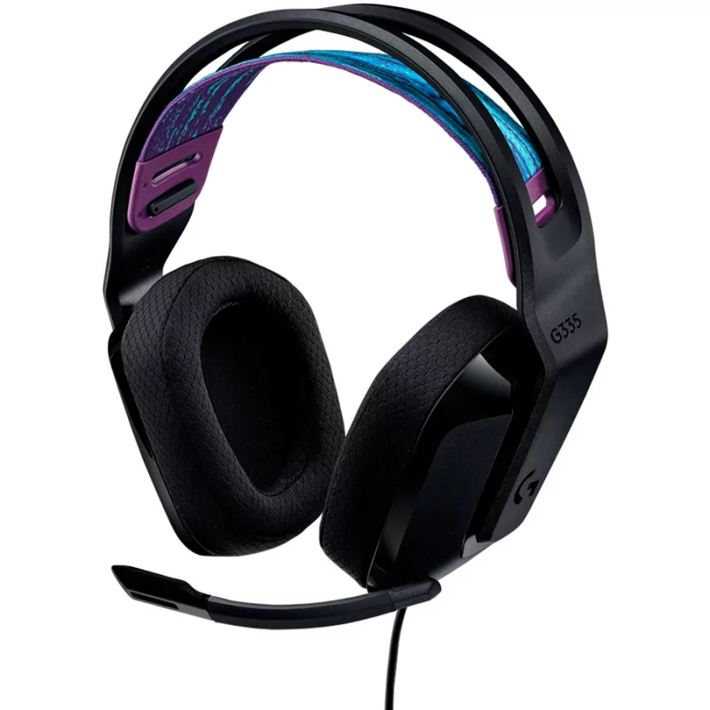 LOGITECH G335 Wired Gaming Headset - BLACK - 3.5 MM - 4