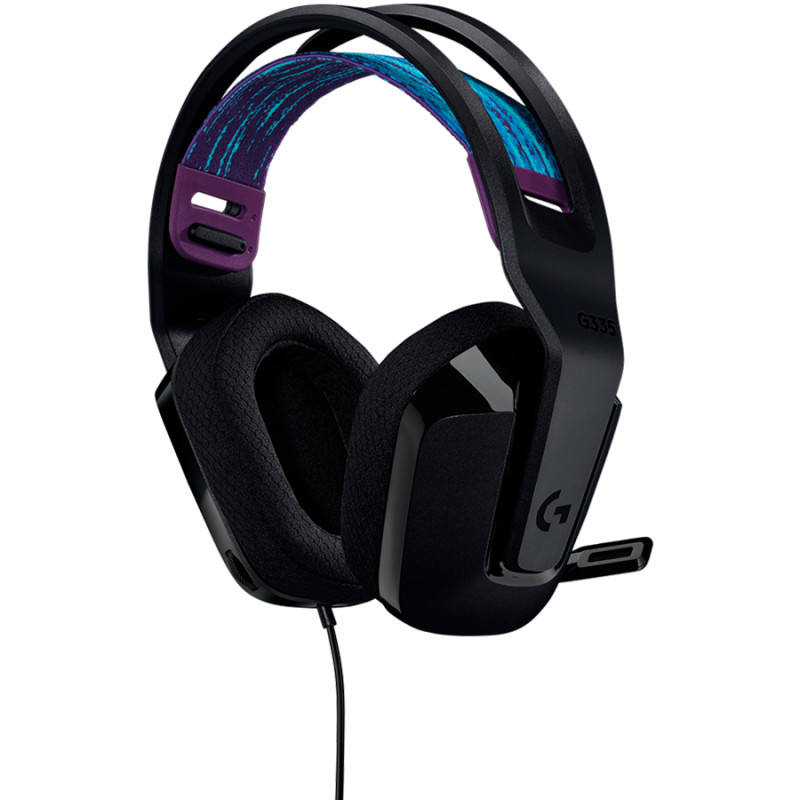 LOGITECH G335 Wired Gaming Headset - BLACK - 3.5 MM - 6