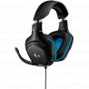 LOGITECH G432 Wired Gaming Headset - 7.1 Surround Sound - LEATHERETTE - BLACK/BLUE - USB - 7