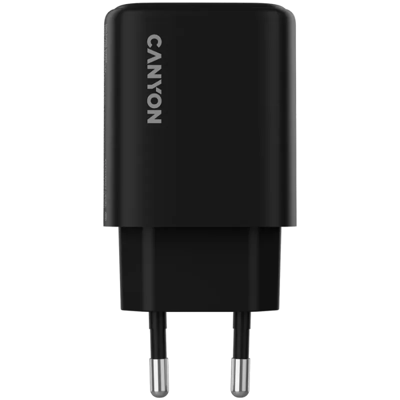 CANYON charger OnCharge 250 25W 1xPD 1xQC EU Black - 1