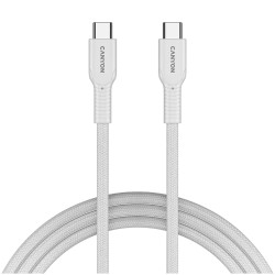 CANYON cable OnWire 60CL C-C 60W COLOR Braided 1m White - 1