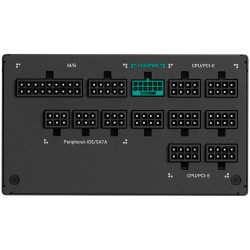 DeepCool PX1300-P, 1300W, 80 Plus PLATINUM, Fully Modular, Flat Black Cables, 135mm FDB Fan, Fluid Dynamic Bearing, 150x160x86mm