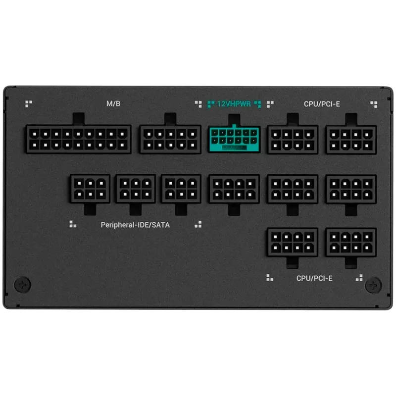 DeepCool PX1300-P, 1300W, 80 Plus PLATINUM, Fully Modular, Flat Black Cables, 135mm FDB Fan, Fluid Dynamic Bearing, 150x160x86mm