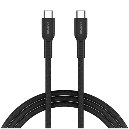 CANYON cable OnWire 60CL C-C 60W COLOR Braided 1m Black - 1