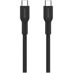 CANYON cable OnWire 60CL C-C 60W COLOR Braided 1m Black - 3