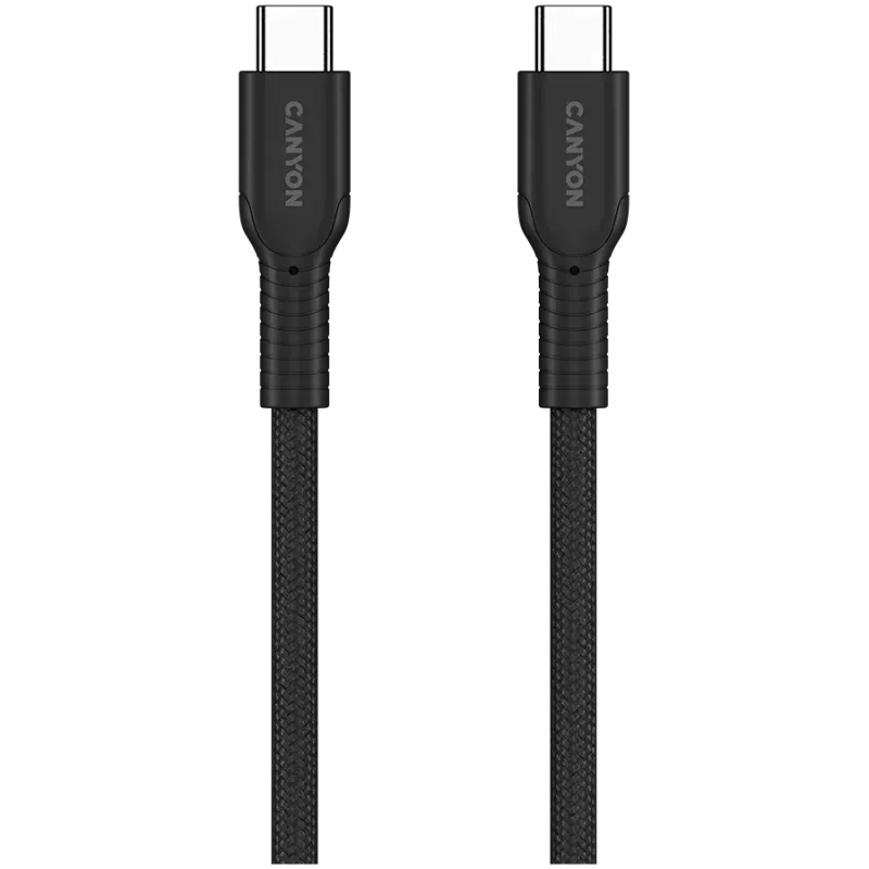 CANYON cable OnWire 60CL C-C 60W COLOR Braided 1m Black - 1