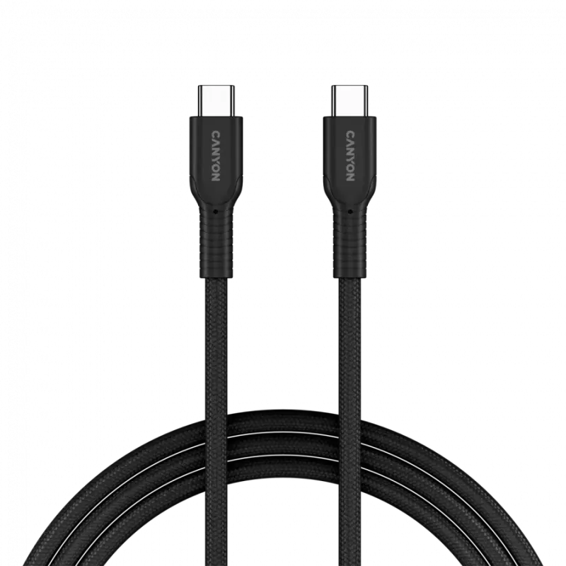 CANYON cable OnWire 60CL C-C 60W COLOR Braided 1m Black - 1