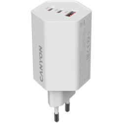 CANYON charger HEXAGON 65 GaN 65W 2xPD 1xQC EU White - 1