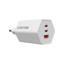 CANYON charger HEXAGON 65 GaN 65W 2xPD 1xQC EU White - 4