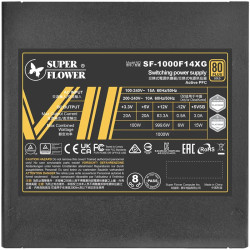 Super Flower Leadex VII XG 1000W ATX 3.1, 80 Plus Gold, Fully Modular, Flat Black Cables, 140mm Fan, 150mmx150mmx86mm, 10 Year W