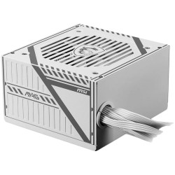MSI MAG A650BNL WHITE Power Supply 650W, 80 PLUS Bronze, 120mm low noise Fan, Protections: OCP/OVP/OPP/OTP/SCP, Active PFC Desig