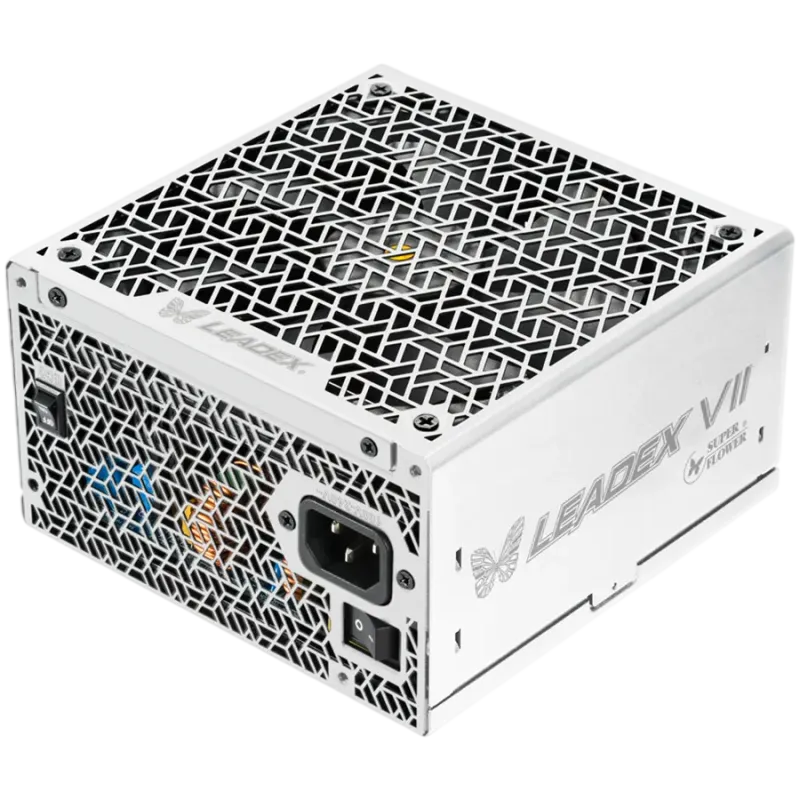 Super Flower Leadex VII Platinum PRO 1000W ATX 3.1, 80 Plus Platinum, Fully Modular, Flat White Cables, 140mm Fan, 150mmx150mmx8