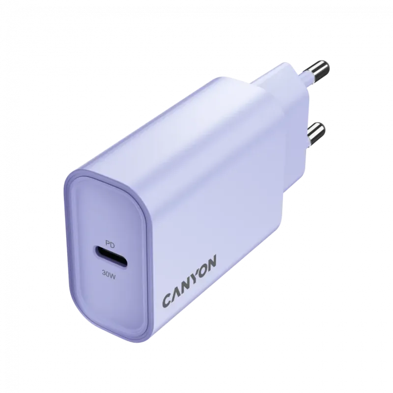 CANYON charger OnCharge 30CL Max Power 30W 1xPD EU Purple - 1