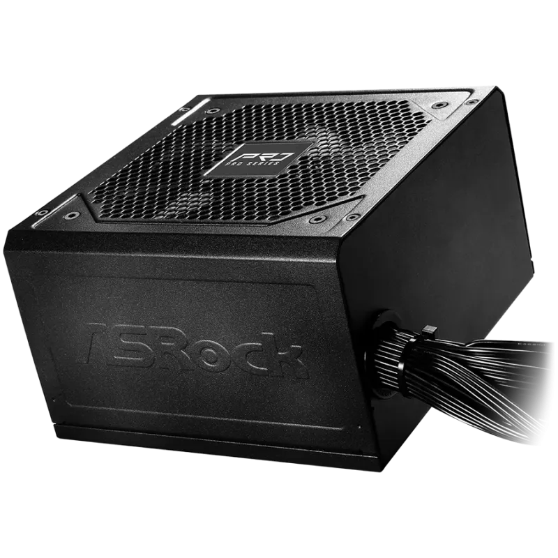 Asrock PRO-750B, 750W, 80 Plus BRONZE, Non Modular PSU, 1x EPS 12V CPU(4+4pin), 2x PCIe (6+2pin), 2x 4-pin connectors, 4x SATA, 