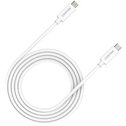 CANYON UC-42, cable, U4-CC-5A2M-E, USB4 TYPE-C to TYPE-C cable assembly 20G 2m 5A 240W(ERP) with E-MARK, CE, ROHS, white - 1