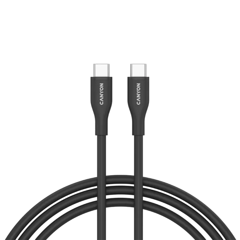 CANYON cable CC60SC10 C-C 60W 1m Silicon Black - 1