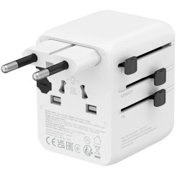CANYON Travel Adapter OnTour 20 EU/UK/US/AUS 20W  White - 2