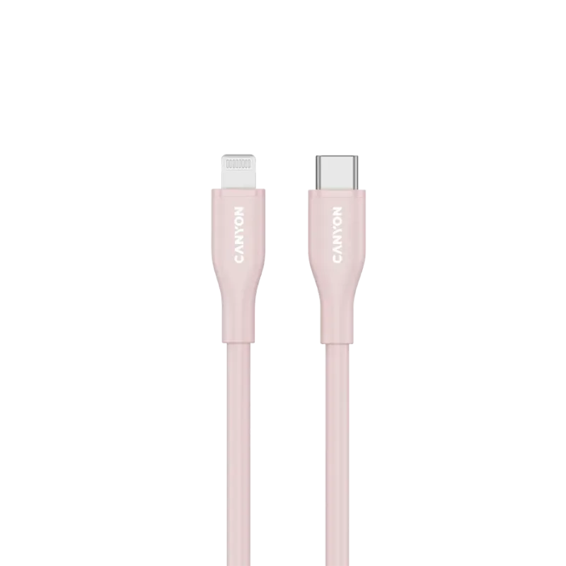 CANYON cable CLNM60 C-L 60W MFI 1m Silicon Pink - 1
