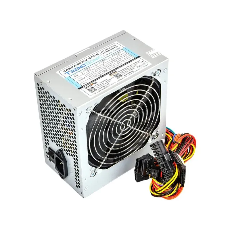 ADK-A600W Power Supply TrendSonic AC 115/230V, 47/63Hz, DC 3.3/5/12V, 600W, OEM, 20+4 pin, 3 x SATA, 2 x IDE, 1x120, Efficiency 