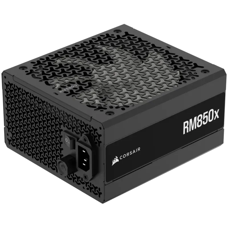 CORSAIR RM850x, 850 Watt, ATX 3.1, Cybenetics Gold Certified, Fully Modular - 1