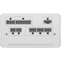 CORSAIR RM850e White, 850 Watt, Cybenetics Gold Certified, Fully Modular - 3