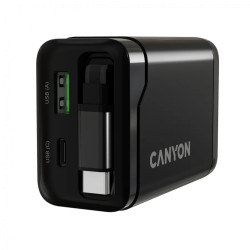 CANYON charger OnCharge 65RC Build-In Cable USB-C 65W 1xPD 1xQC EU Black - 8