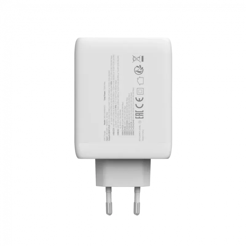 CANYON charger CU100ACC GaN 100W 3xPD 1xQC EU White - 1