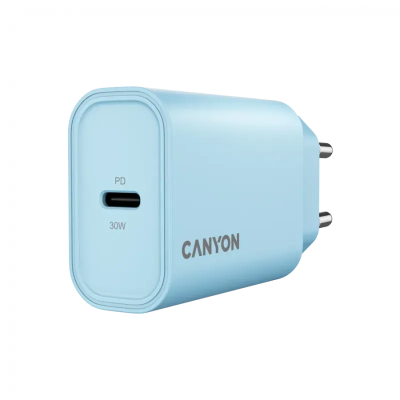 CANYON charger OnCharge 30CL Max Power 30W 1xPD EU Light Blue - 1