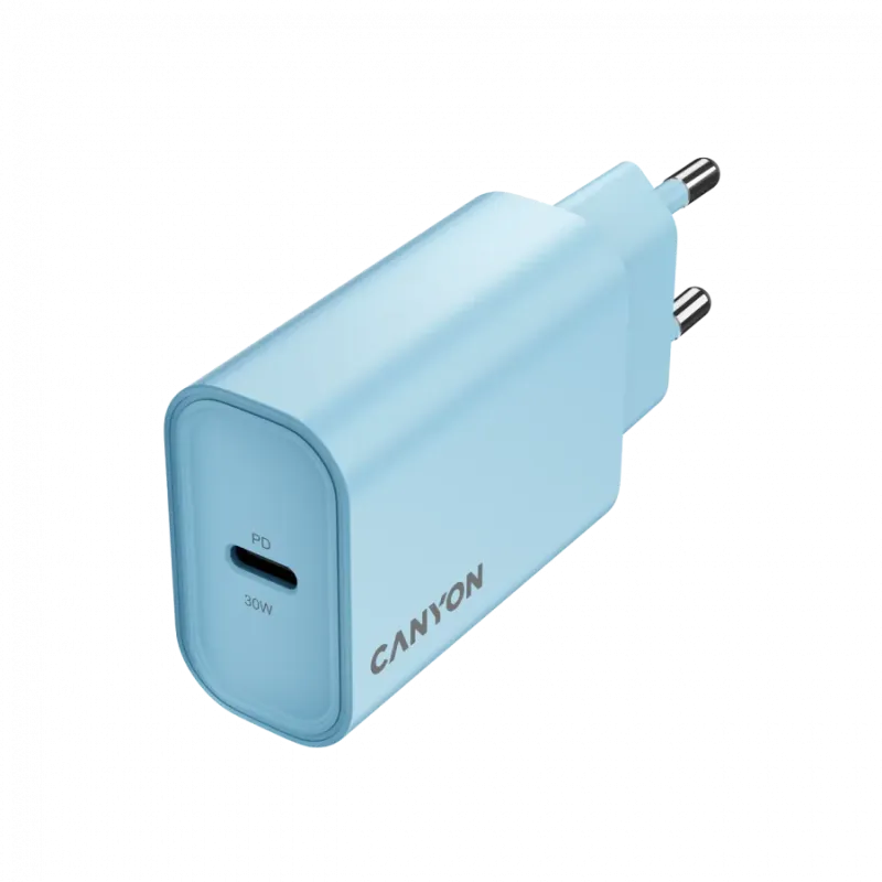 CANYON charger OnCharge 30CL Max Power 30W 1xPD EU Light Blue - 1