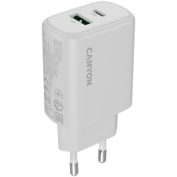 CANYON charger OnCharge 200 20W 1xPD 1xQC EU White - 1