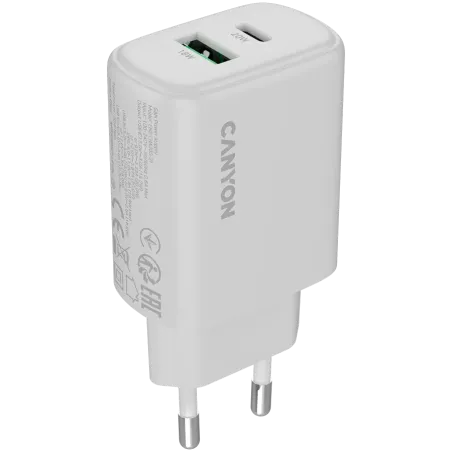 CANYON charger OnCharge 200 20W 1xPD 1xQC EU White - 1