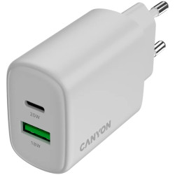 CANYON charger OnCharge 200 20W 1xPD 1xQC EU White - 4