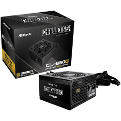 Asrock CL-850G, 850W, 80 Plus GOLD, Non Modular PSU, 2x EPS 12V CPU(4+4pin), 4x PCIe (6+2pin), 2x 4-pin connectors, 4x SATA, OCP