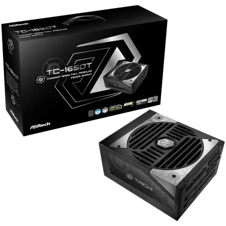 Asrock TC-1650T, 1650W, 80 Plus Titanium, Fully Modular PSU, Japanese Capacitors, 2x EPS 12V CPU(4+4pin), 2x PCIe5.1 (12+4pin), 